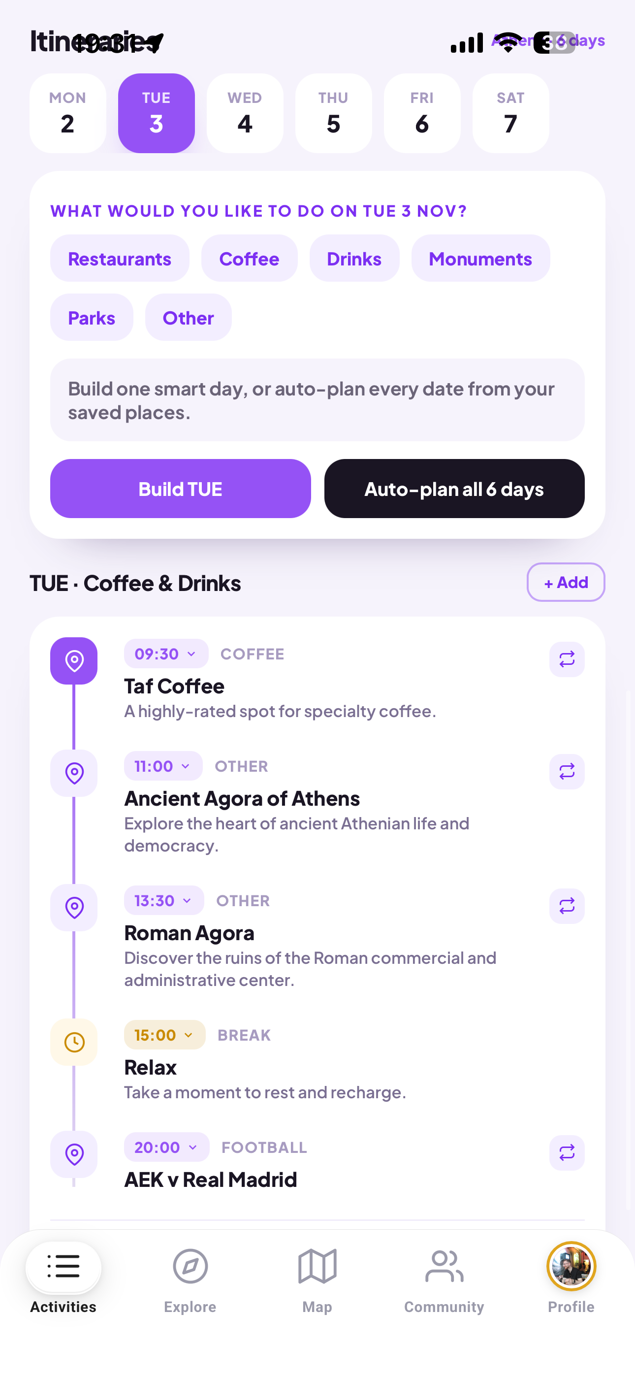 LOXA app screen